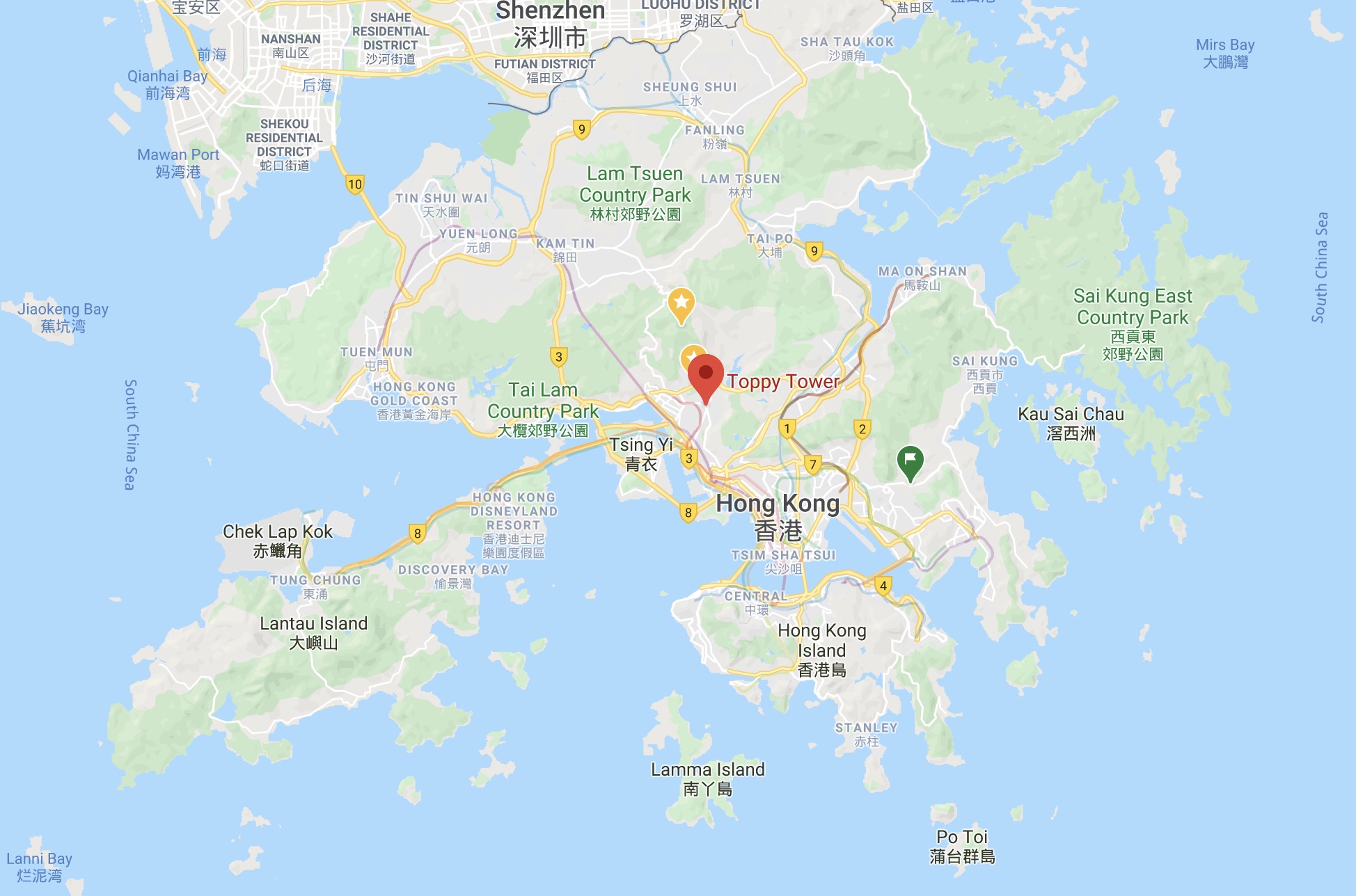 Metro Area At Kwai Chung Nearby Kwai Chung Cargo Terminal And The Hong 